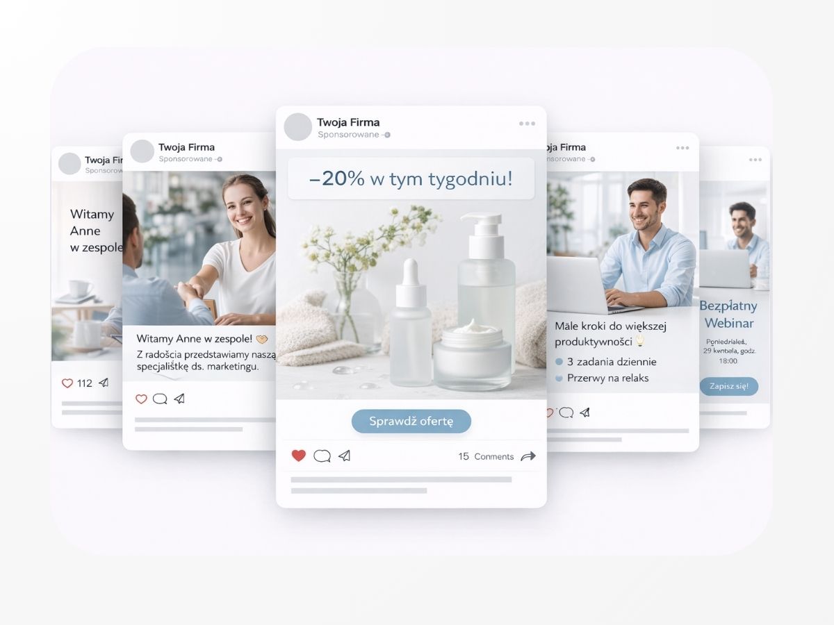 8 gotowych postów miesięcznie – Facebook i Instagram bez Twojego wysiłku