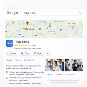 Aktywna wizytówka Google – opinie, posty i aktualizacje co miesiąc
